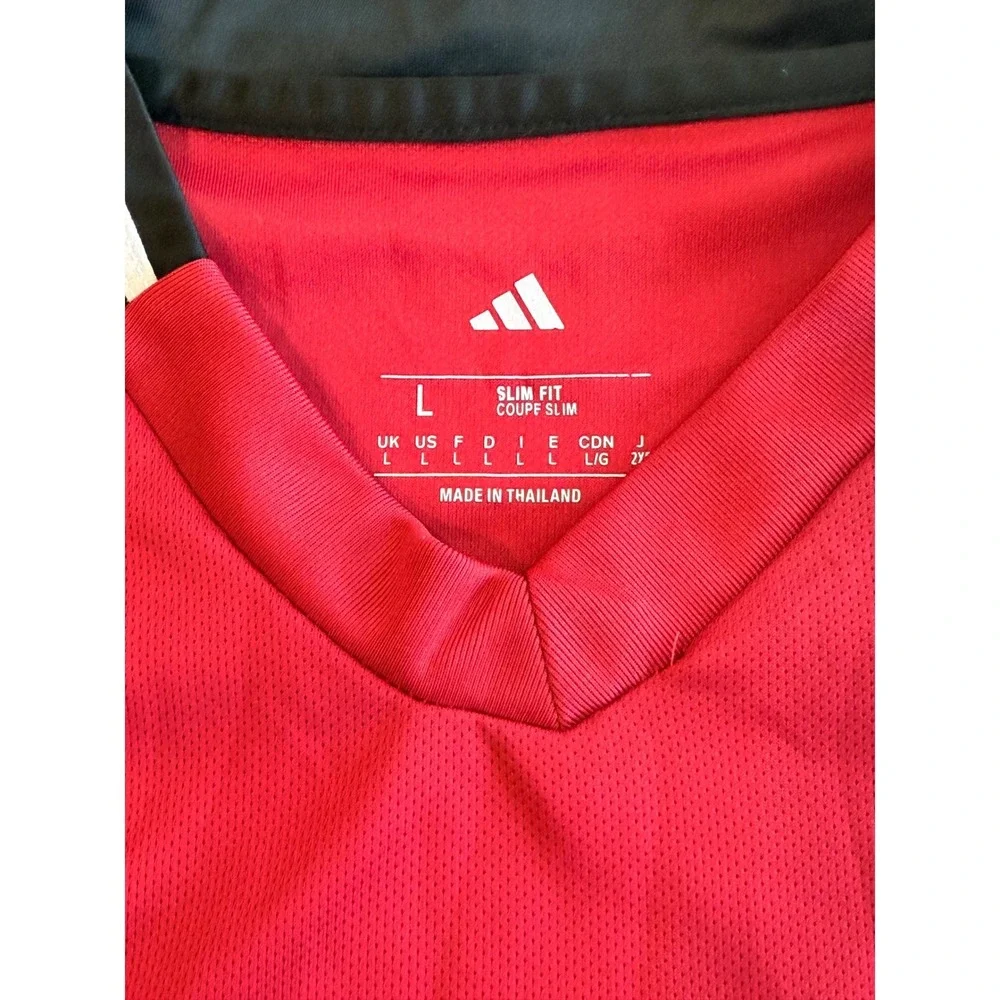 Adidas Manchester United 2024-25 Home Jersey Red Slim Fit Large Snapdragon 21